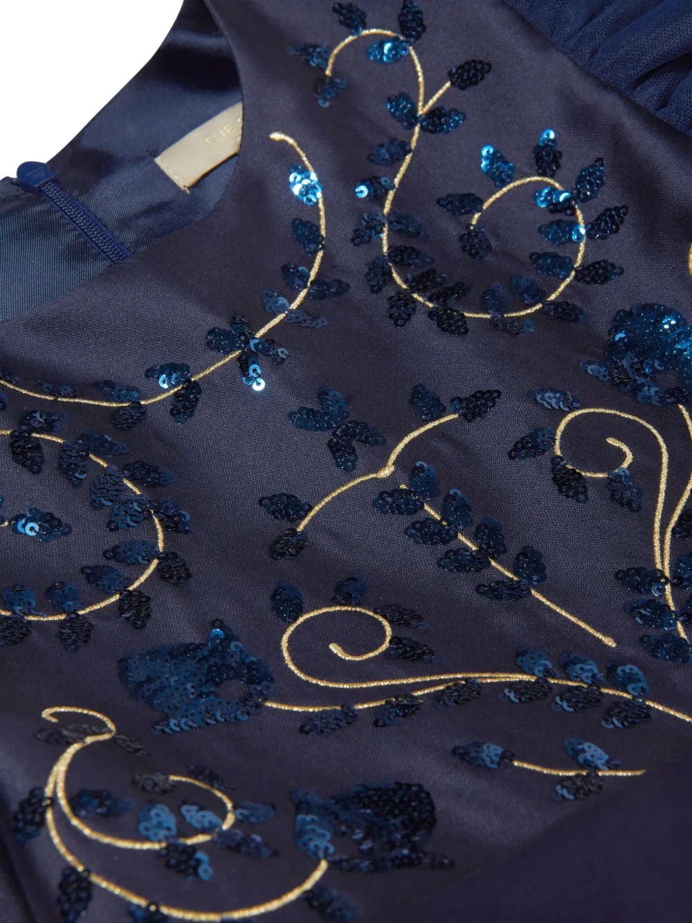 ELIE SAAB JUNIOR Jurk verfraaid met pailletten Blauw