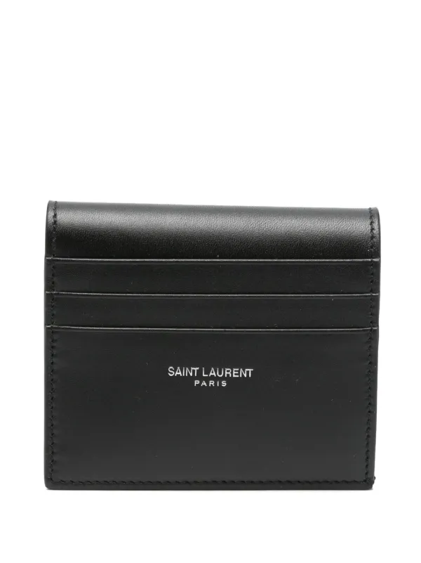Saint Laurent Reversible Leather Cardholder Black FARFETCH PH