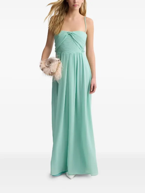 green emerald velvet dress Long Knit Dress Liu Jo / Black
