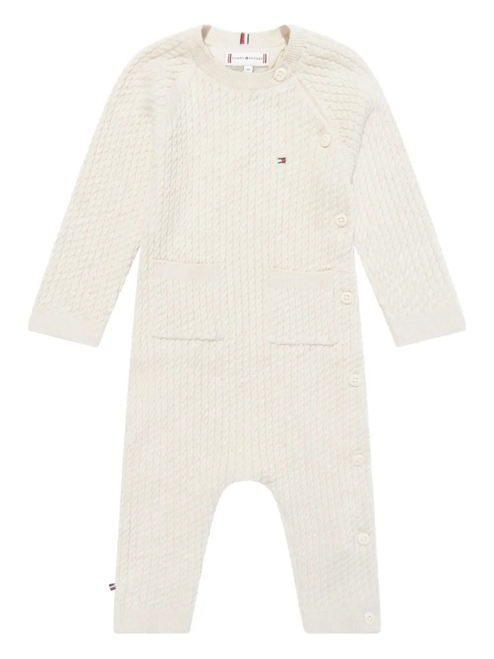 Tommy Hilfiger Junior cable-knit coverall gift box | Neutrals | Image 1