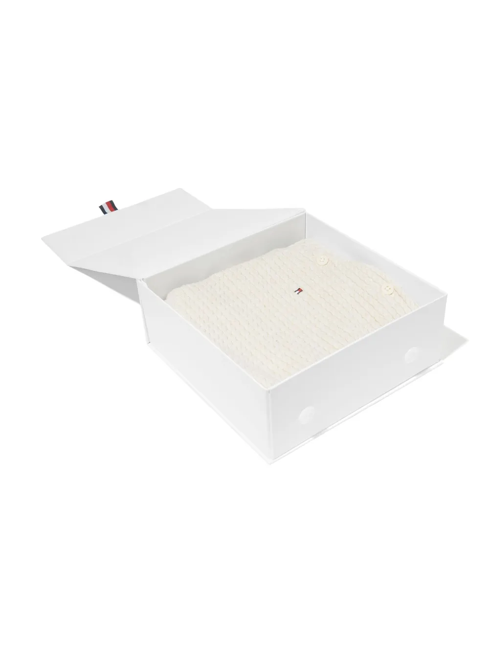 Tommy Hilfiger Junior Cadeauset met kabelgebreide romper Beige
