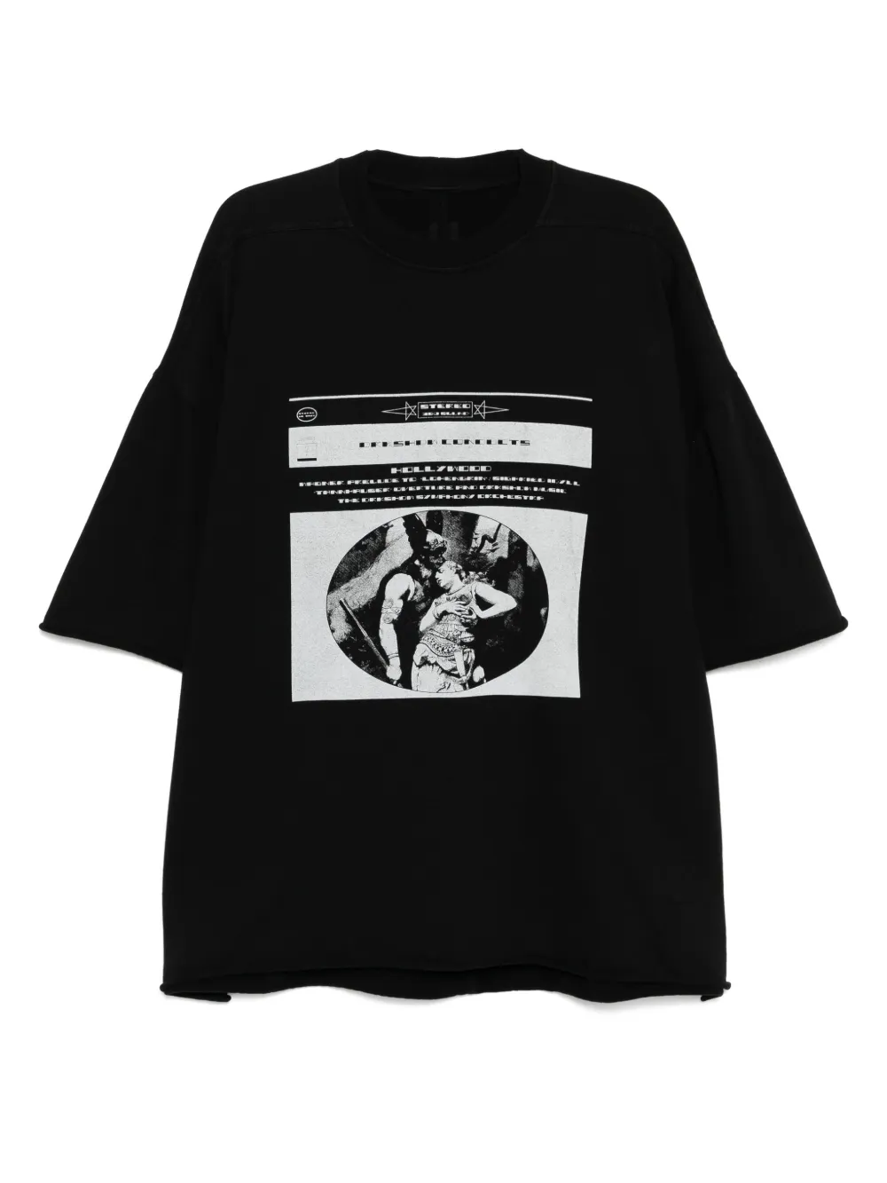 Rick Owens DRKSHDW playera Tommy | negro | Image 1