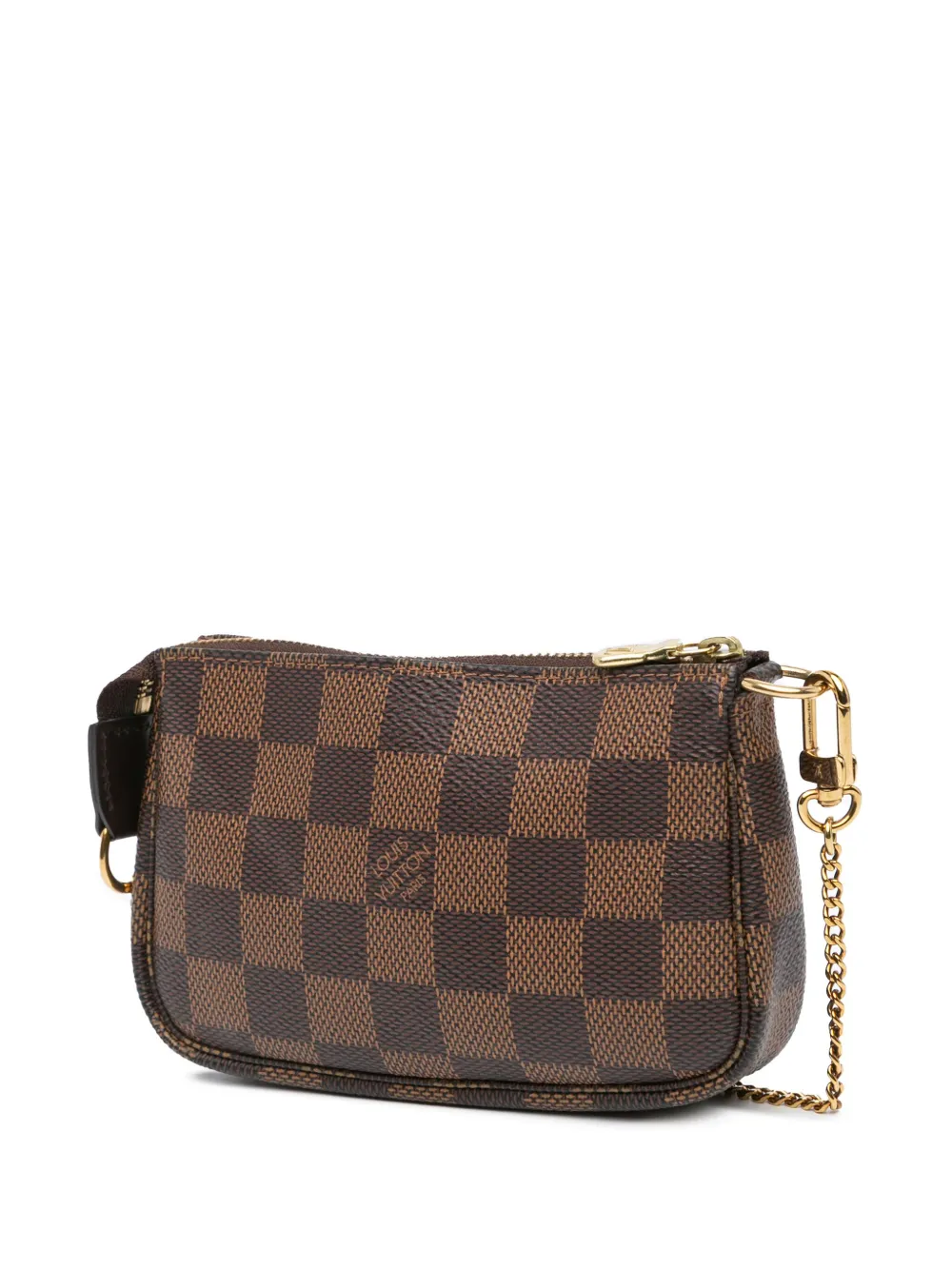 Louis Vuitton Pre-Owned 2019 Damier Ebene kleine Pochette Accessoires handtas - Bruin