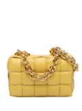 Bottega Veneta Pre-Owned 2012-2024 Nappa Intrecciato Padded Chain Cassette satchel - Yellow