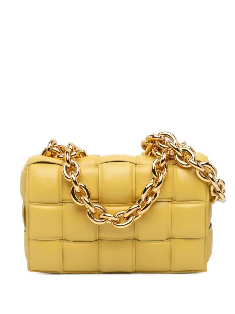 Bottega Veneta Pre-Owned 2012-2024 Nappa Intrecciato Padded Chain Cassette satchel
