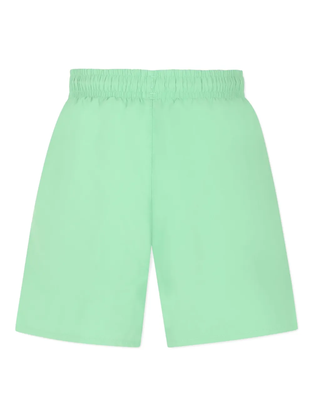 Lacoste Kids logo-appliqué swim shorts - Groen