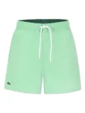 Lacoste Kids logo-appliqué swim shorts - Green
