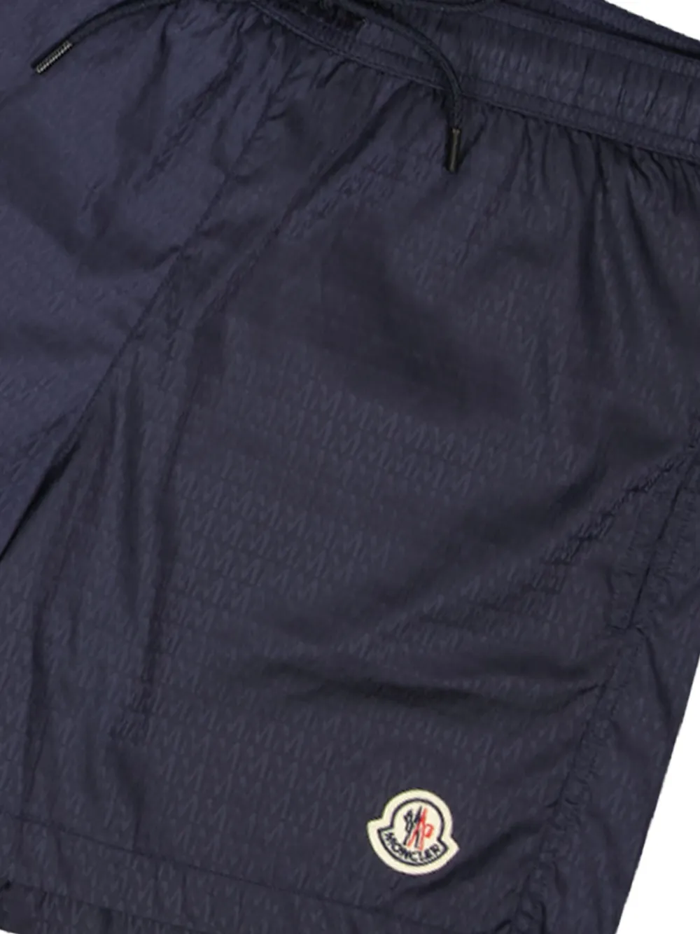 Moncler Zwembroek met monogramprint Blauw