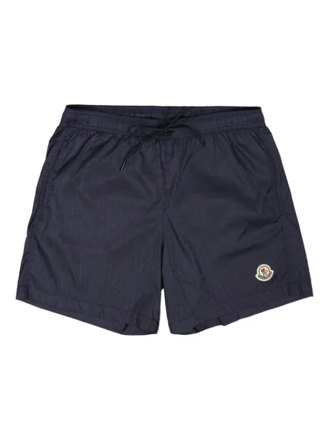 Moncler monogram-print swim shorts