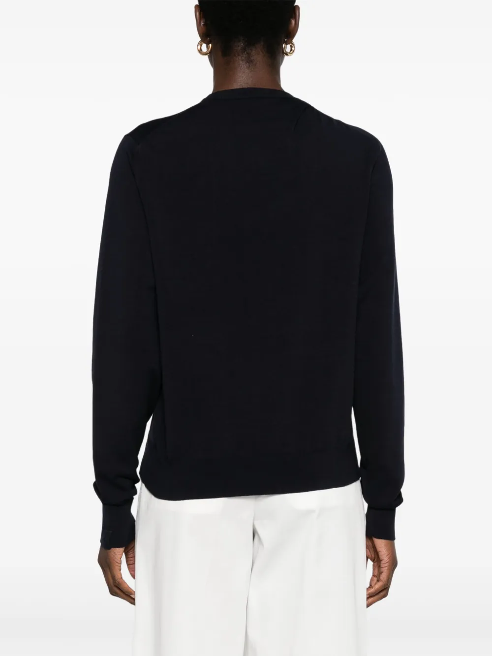 Victoria Beckham Gedrapeerde trui Blauw