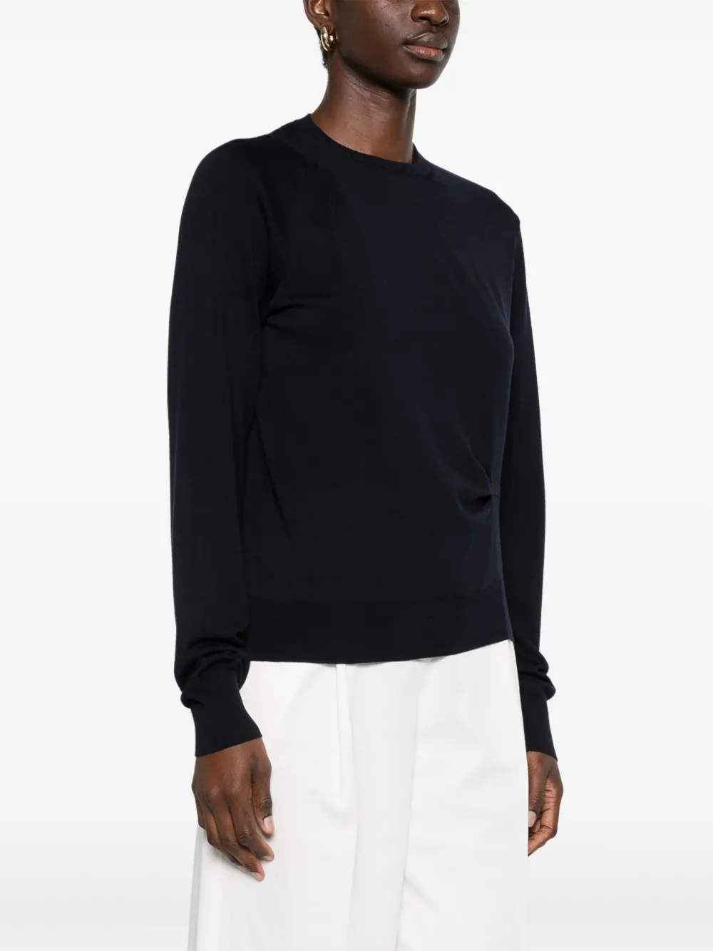 Victoria Beckham Gedrapeerde trui Blauw