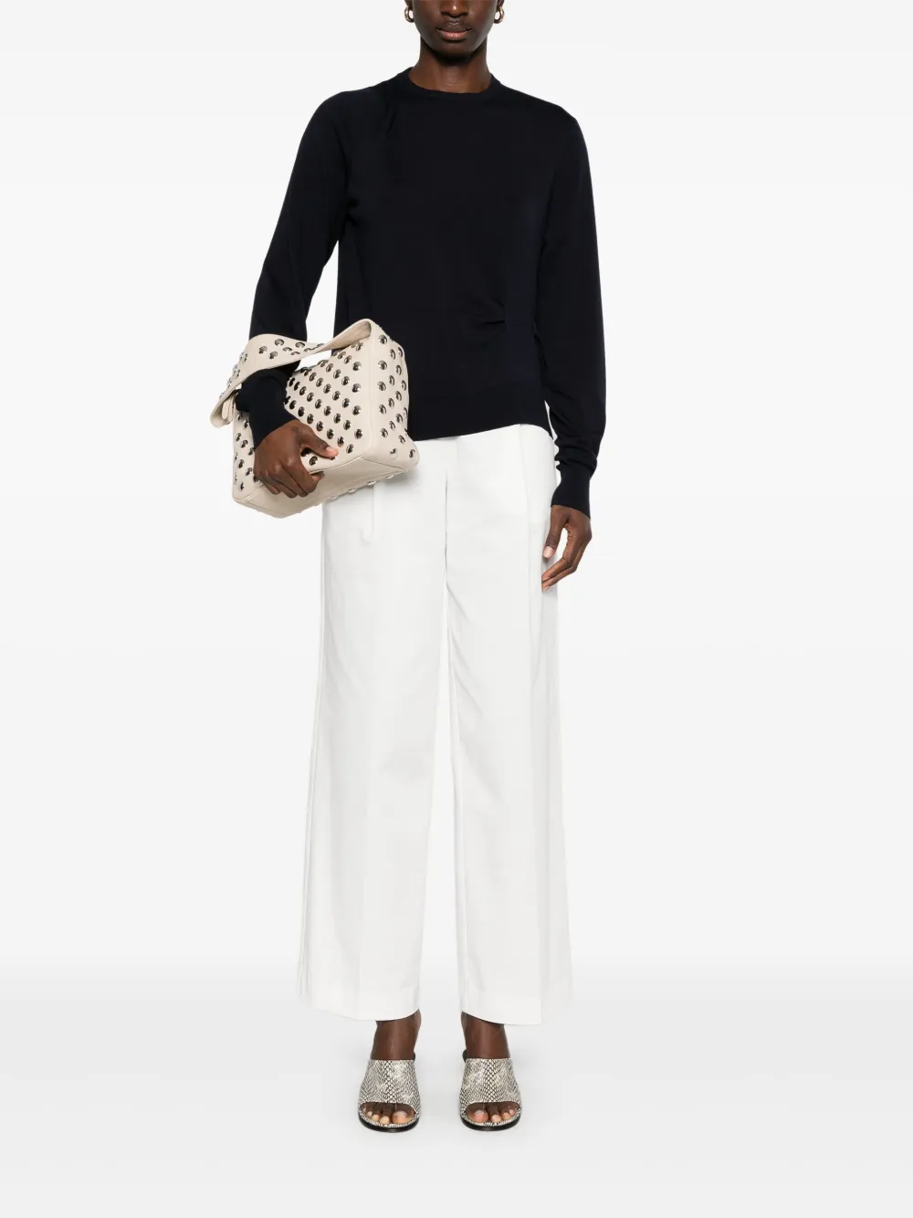 Victoria Beckham Gedrapeerde trui Blauw