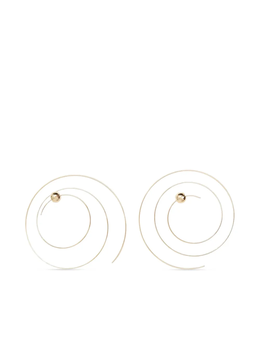 Alaïa spiral hoop earrings | Gold | Image 1