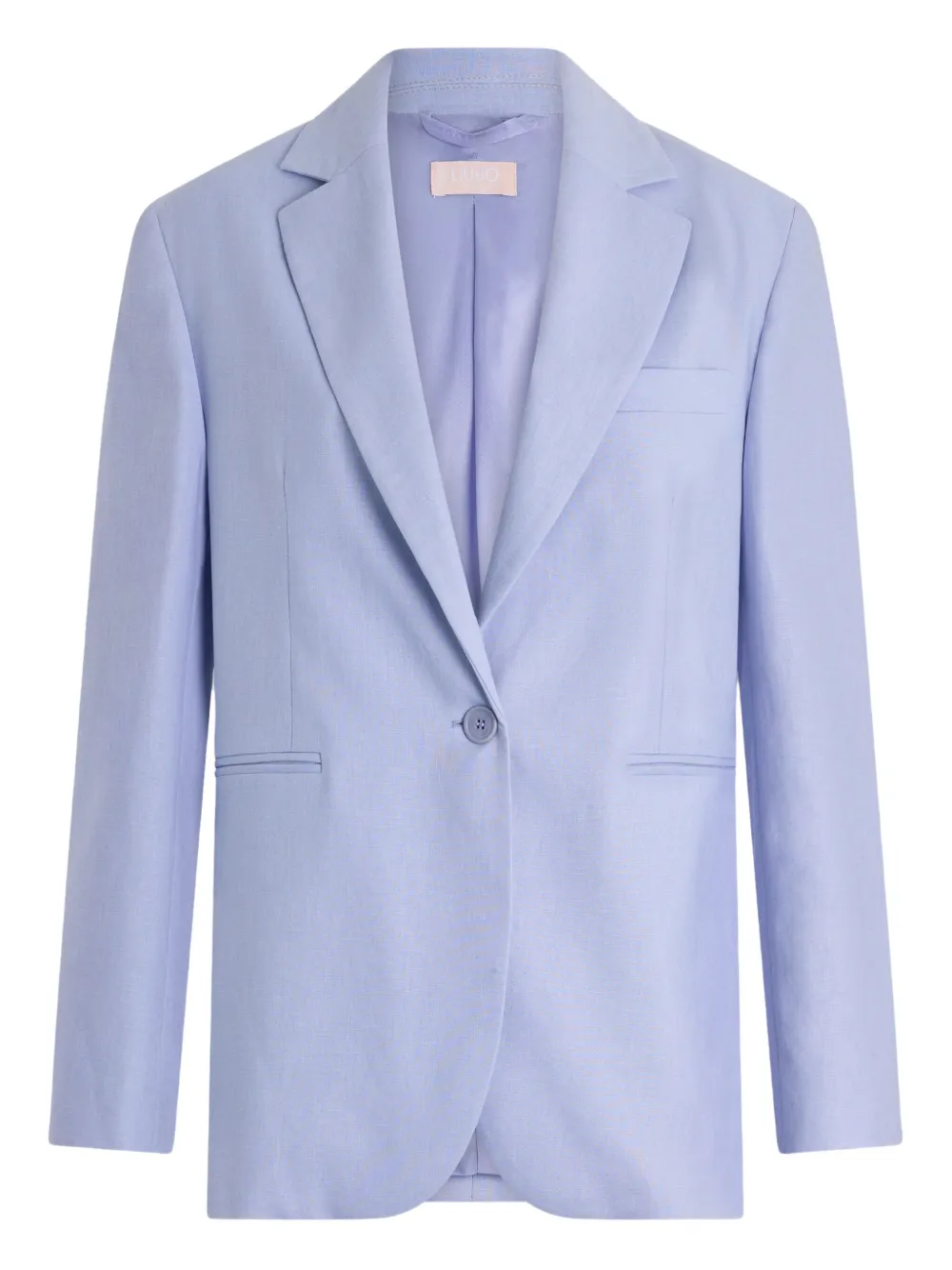 LIU JO Linen and cotton blazer Paars