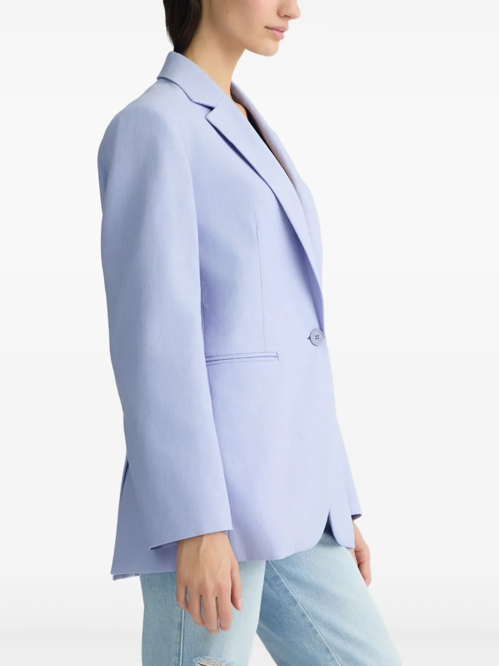 LIU JO Blazer met enkele rij knopen Paars