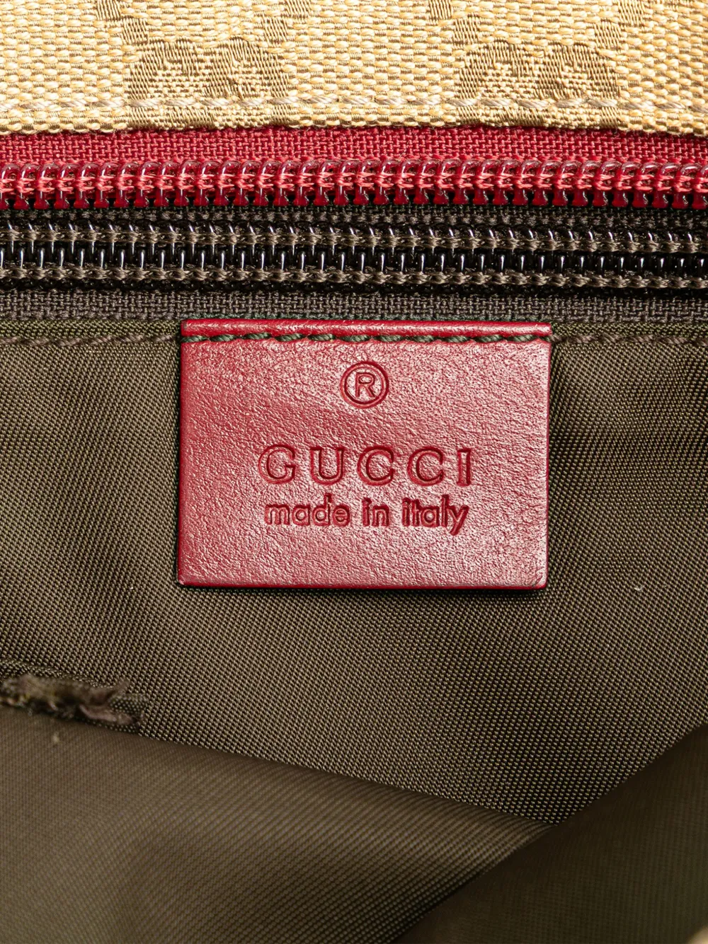 Gucci Pre-Owned Borsa a tracolla in tela GG con decorazione Web 2000-2015 | Image 5