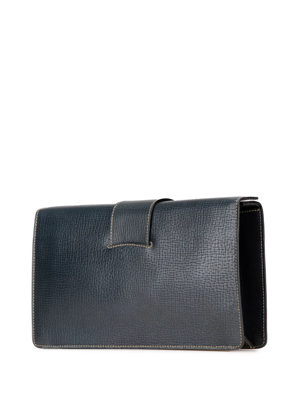 Loewe Pre-Owned 1900s leren clutch met logo - Blauw