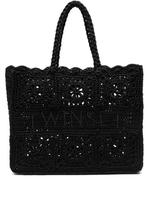 TWINSET crochet tote bag