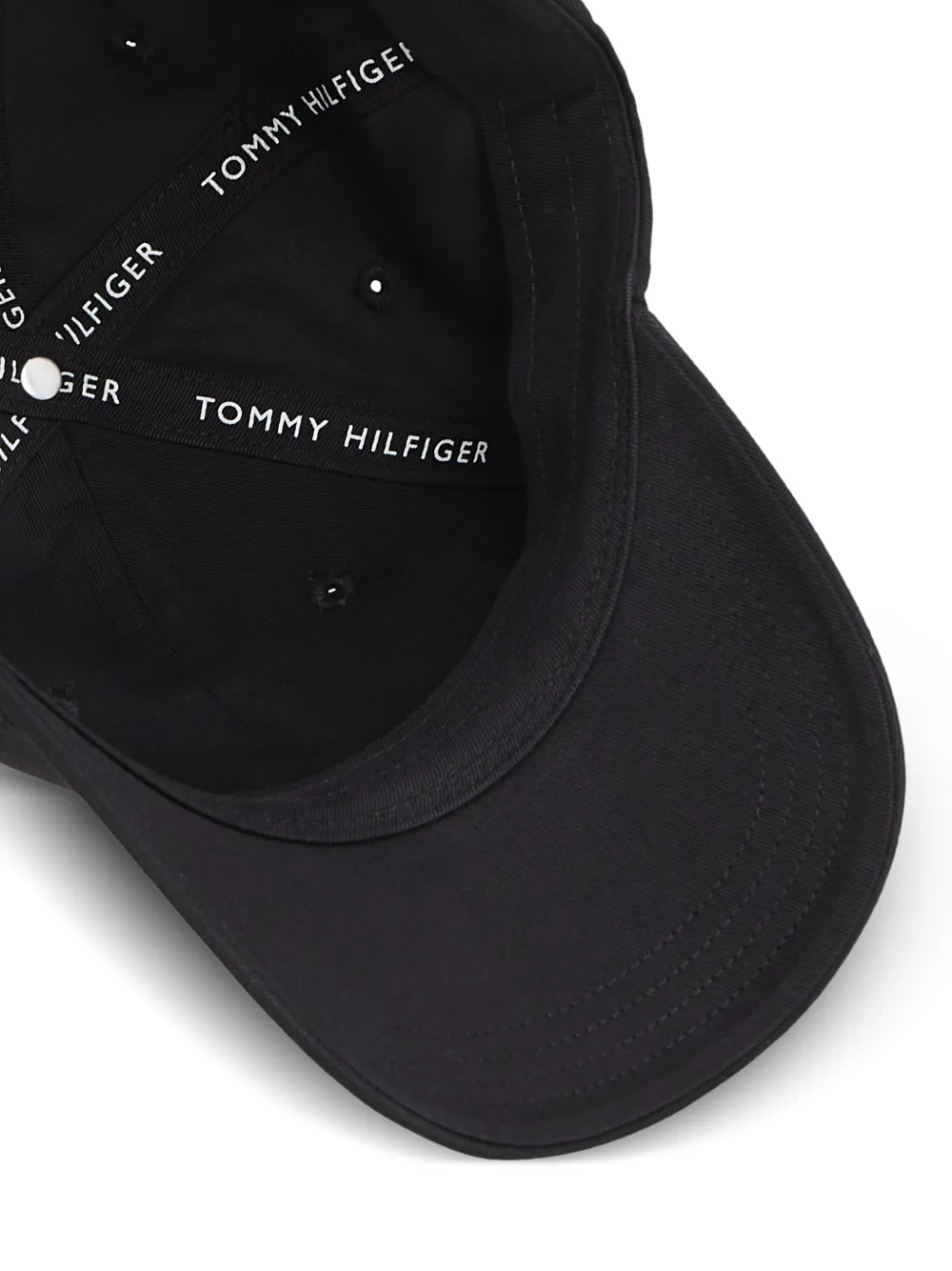 Tommy Hilfiger Junior Honkbalpet met geborduurde vlag Zwart