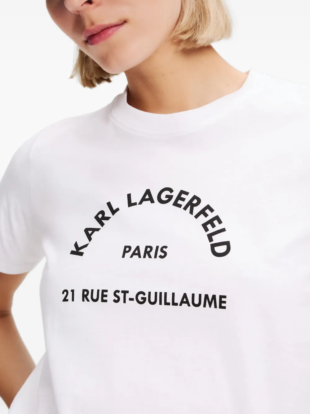 Karl Lagerfeld Rue St-Guillaume T-shirt Wit