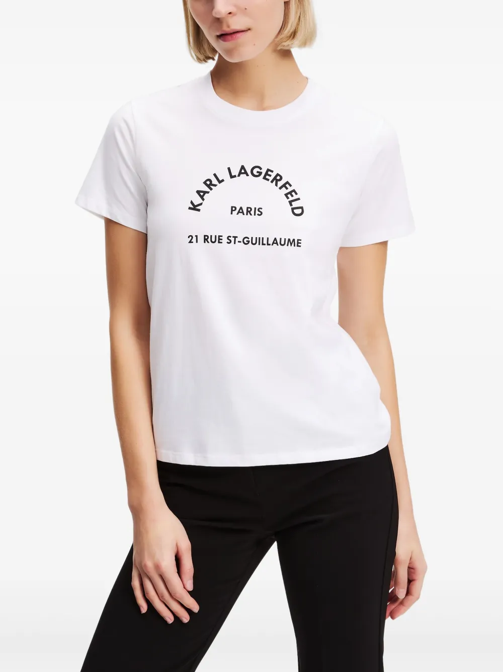 Karl Lagerfeld Rue St-Guillaume T-shirt Wit