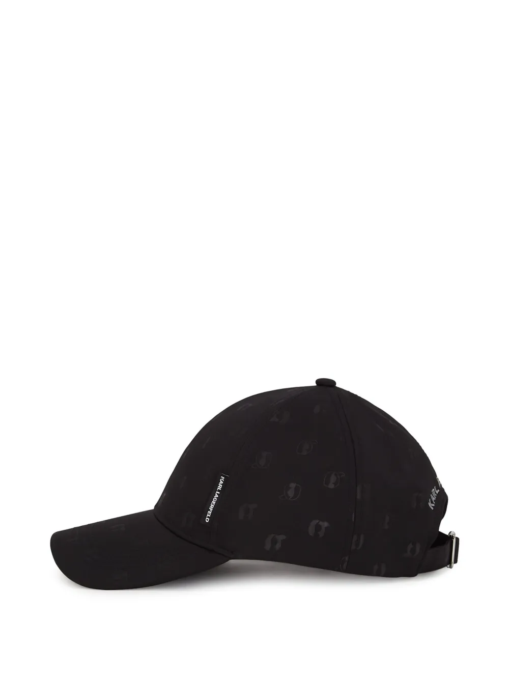 Karl Lagerfeld Ikon pet met all-over print Zwart