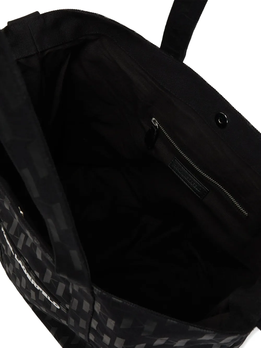 Karl Lagerfeld Extra grote Monogram shopper Zwart