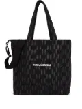 Karl Lagerfeld extra large K/Monogram tote bag - Black
