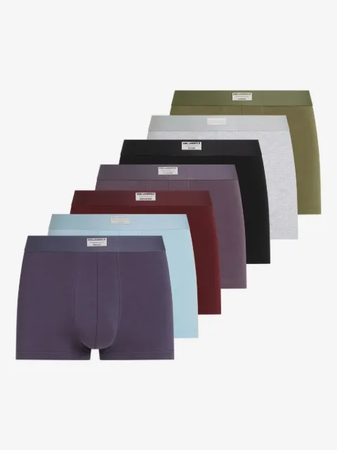 Karl Lagerfeld logo-patch boxers (pack of seven)