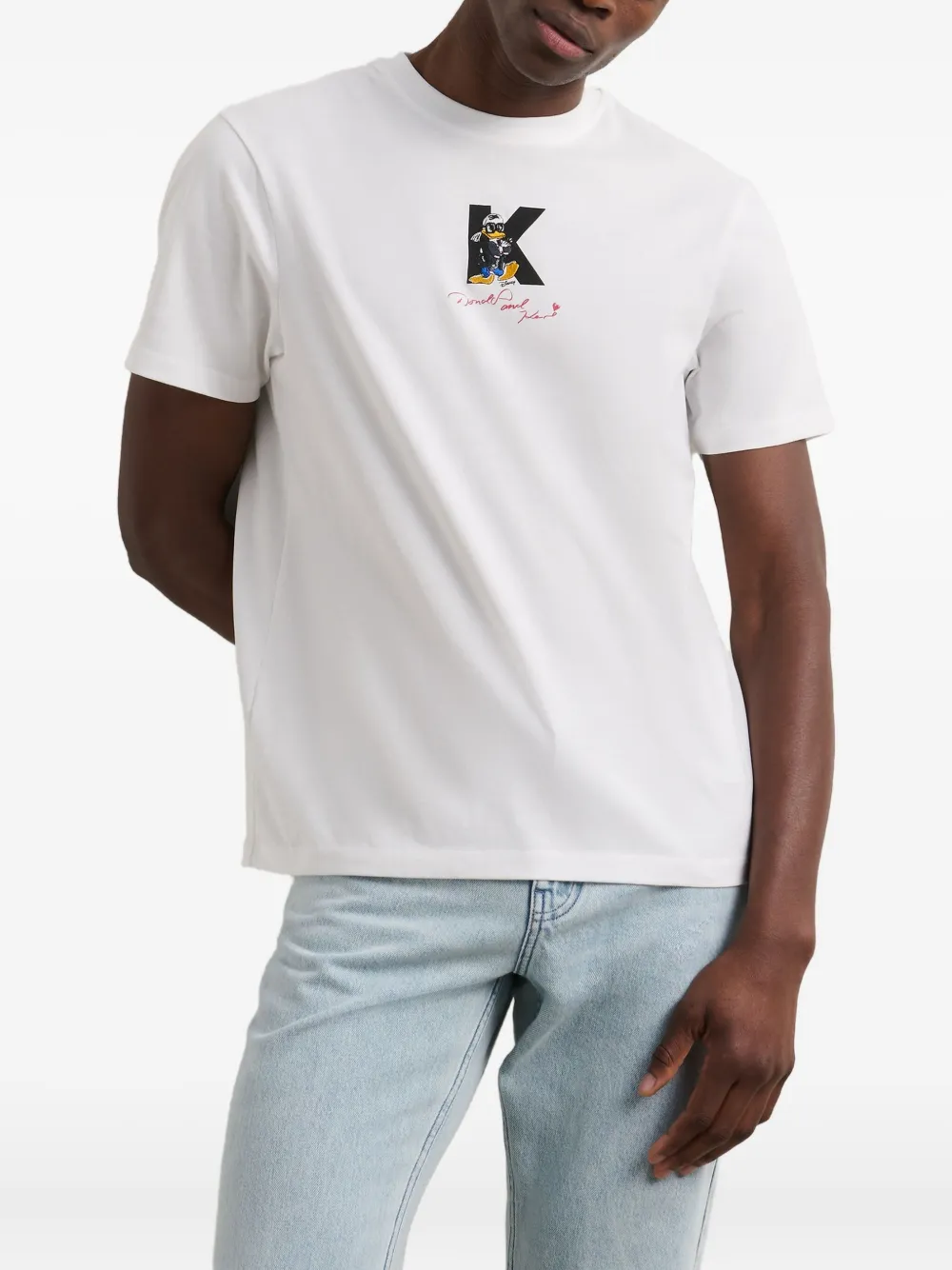 Karl Lagerfeld x Disney T-shirt van biologisch katoen - Wit