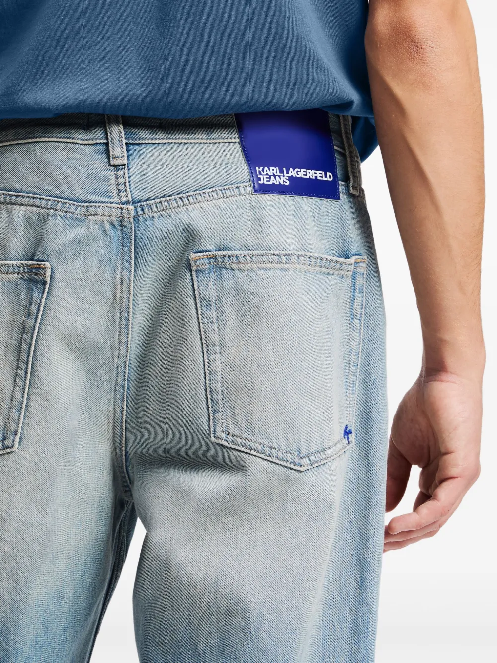 Karl Lagerfeld Jeans Straight jeans Blauw