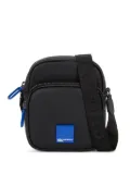 Karl Lagerfeld Jeans logo-patch messenger bag - Black