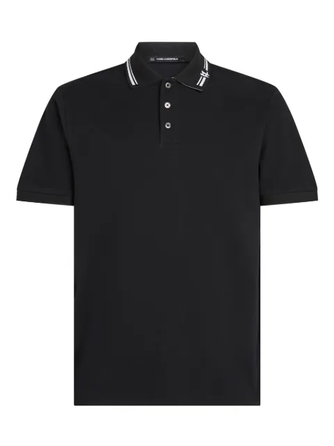 Karl Lagerfeld polo à bords contrastants