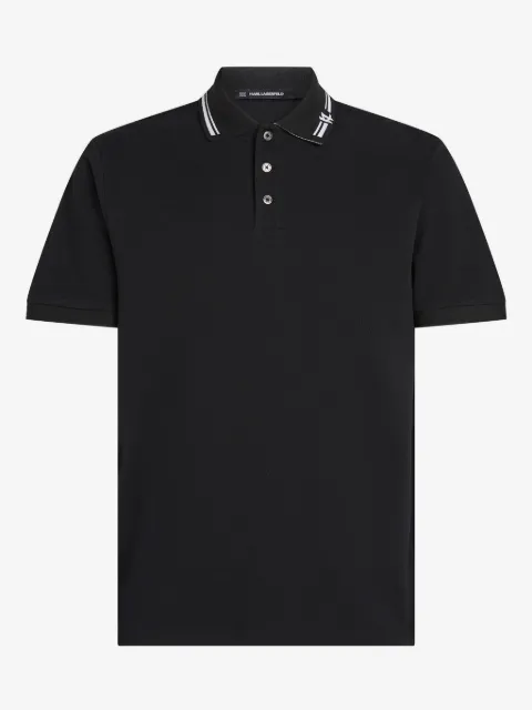 Karl Lagerfeld contrast-trim polo shirt