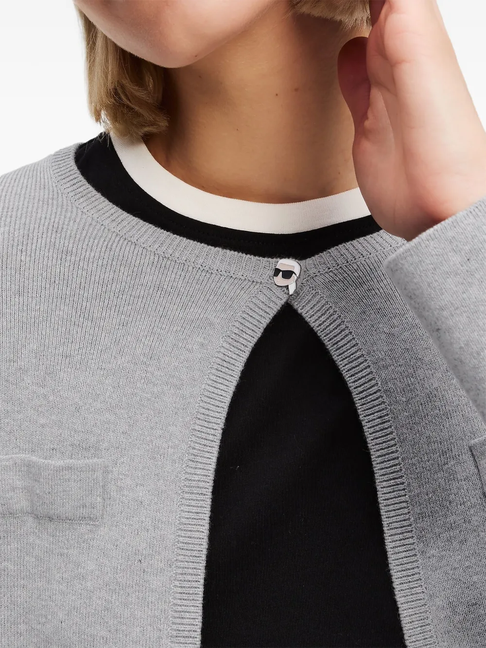 Karl Lagerfeld Ikon vest Grijs