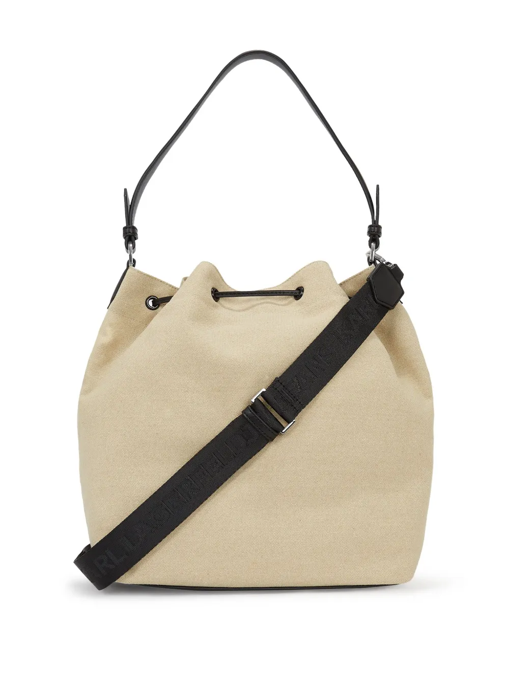 Karl Lagerfeld Jeans KLJ canvas bucket-tas Beige