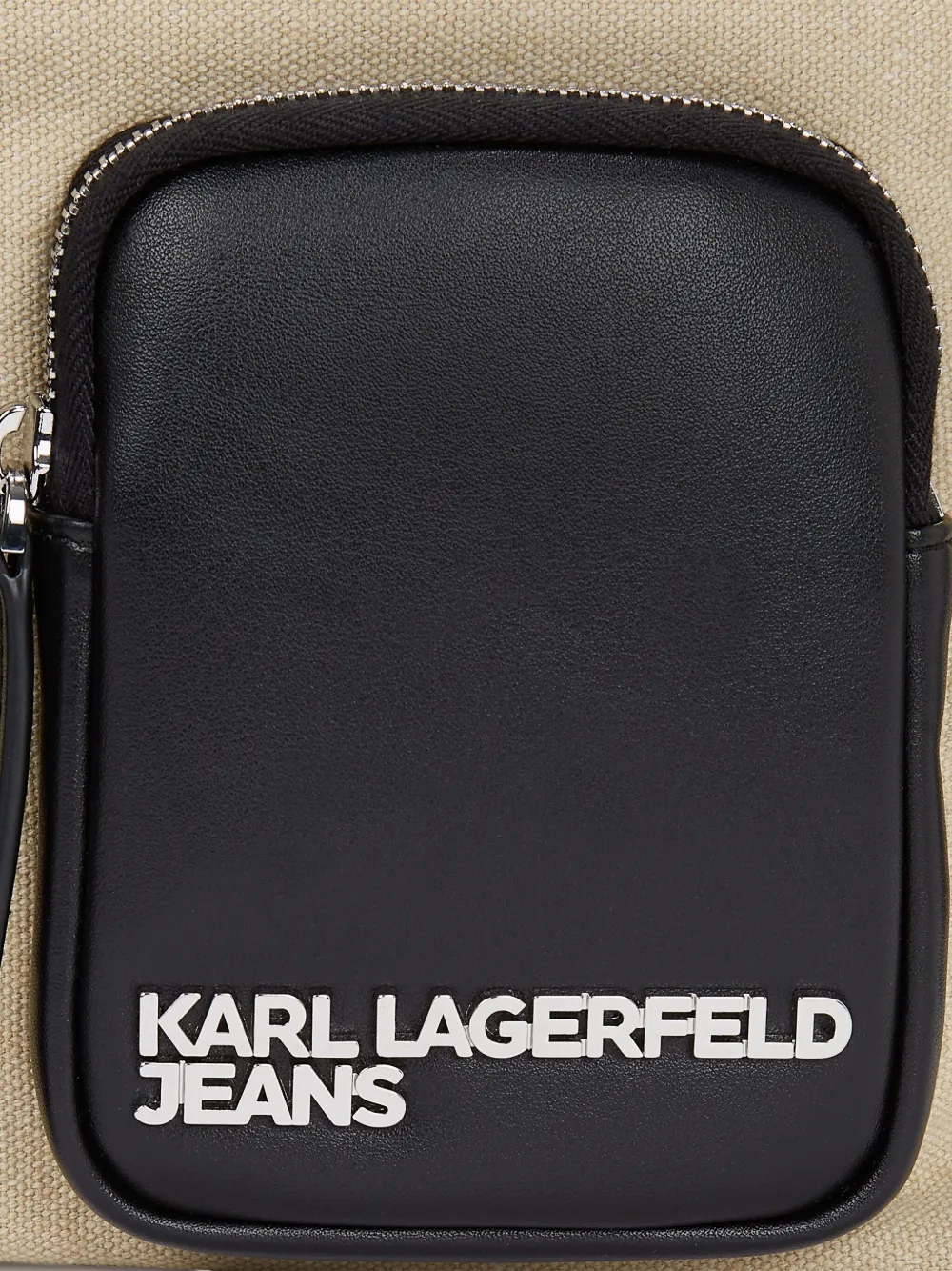 Karl Lagerfeld Jeans KLJ canvas bucket-tas Beige