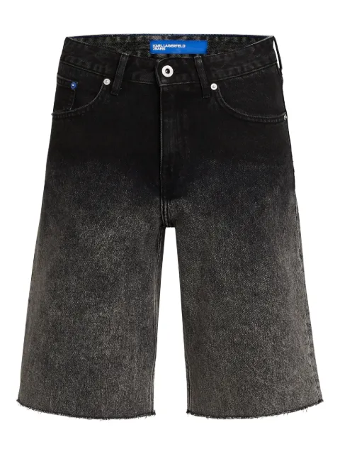 Karl Lagerfeld Jeans short en jean à effet dégradé