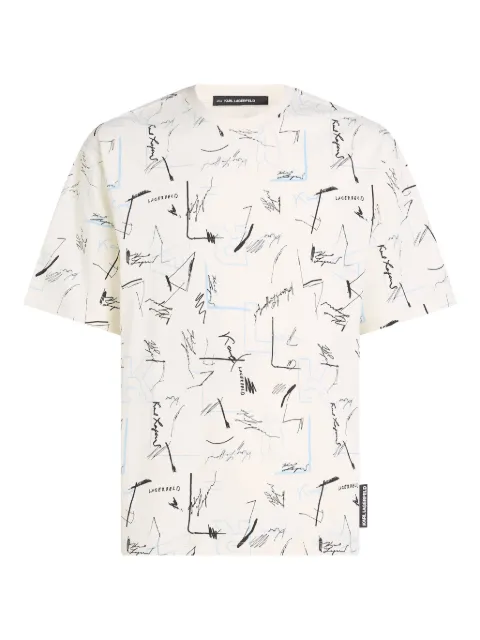 Karl Lagerfeld all-over-print t-shirt