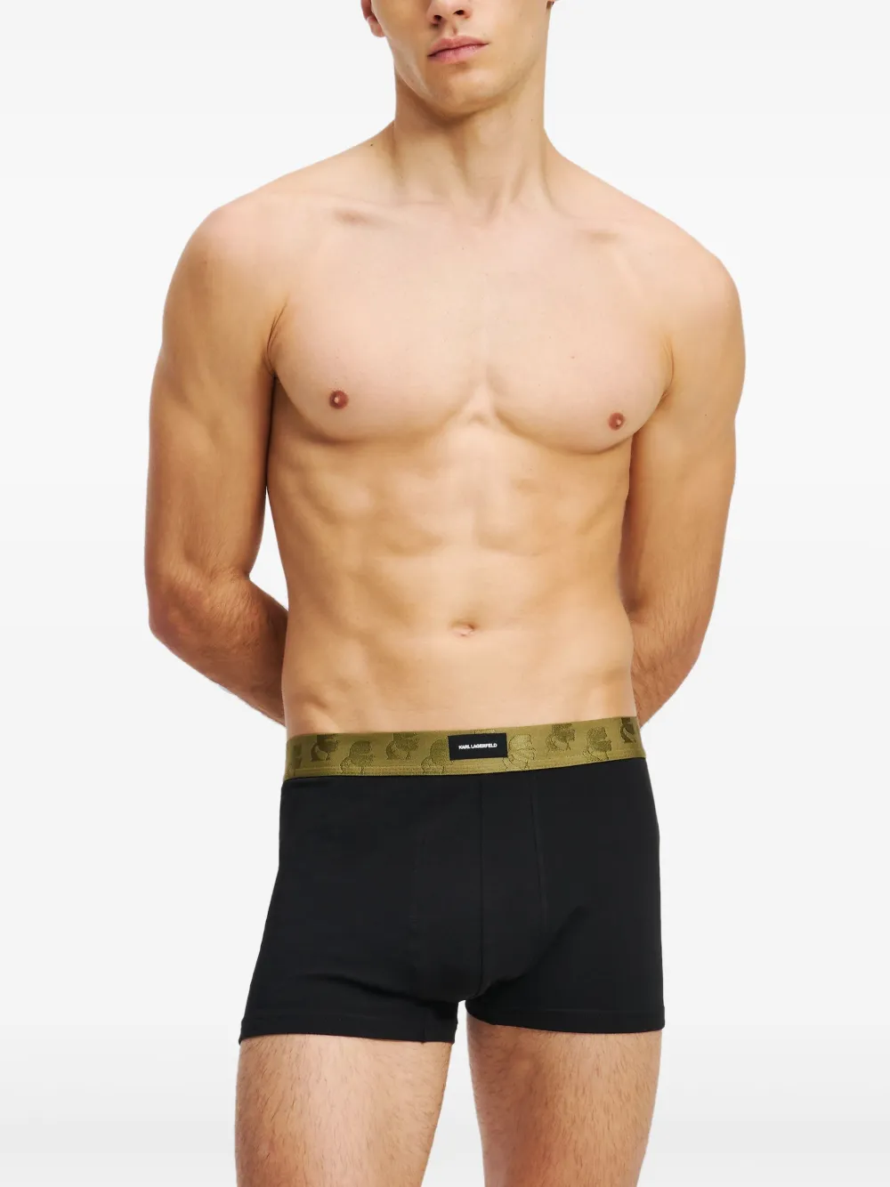 Karl Lagerfeld Boxershorts verfraaid met logo Zwart