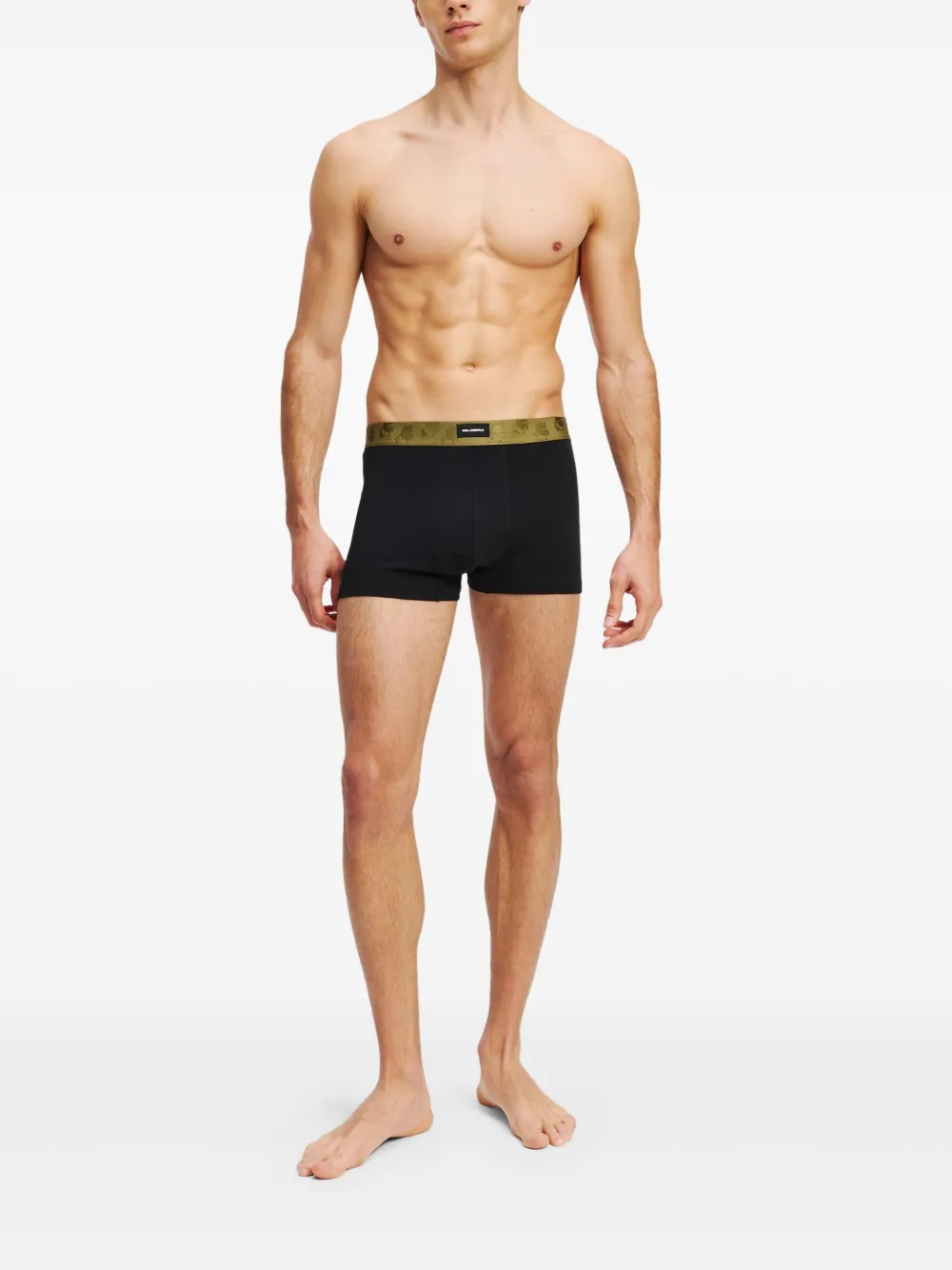 Karl Lagerfeld Boxershorts verfraaid met logo Zwart