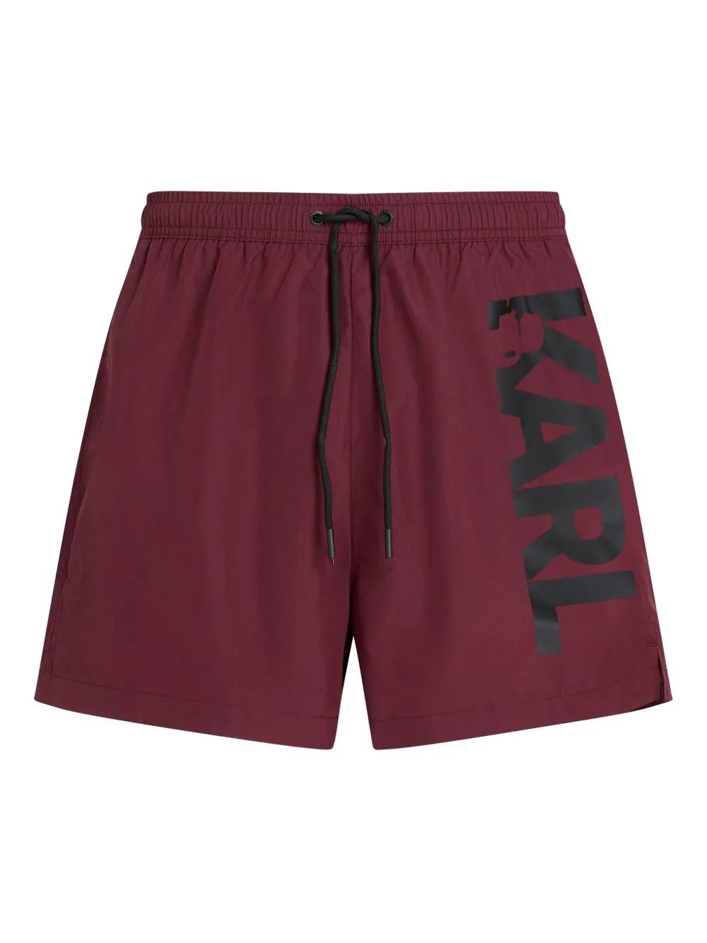 Karl Lagerfeld ロゴ トランクス水着 - レッド Karl Lagerfeld ロゴ トランクス水着 - レッド