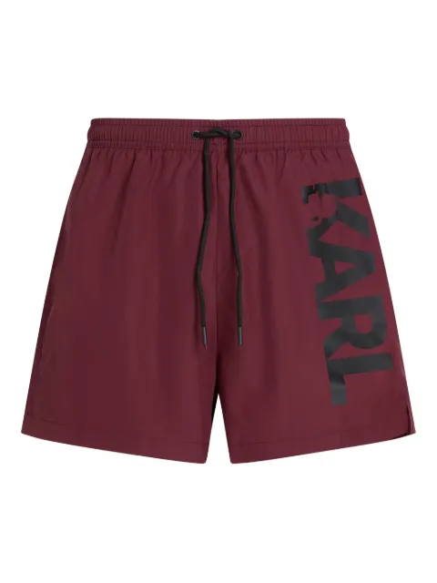 Karl Lagerfeld shorts de playa con logo estampado
