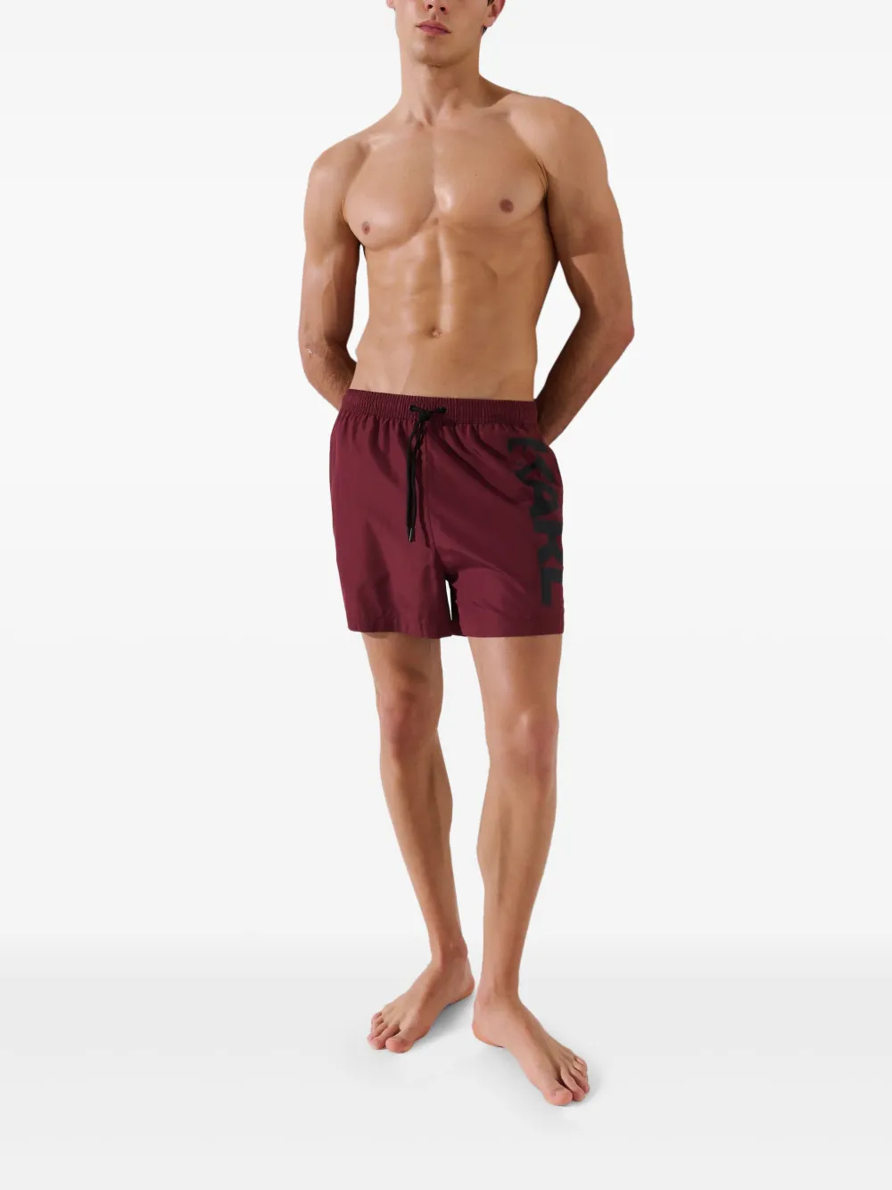 Karl Lagerfeld logo-print swim shorts | Swim & Board Shorts | Image 2