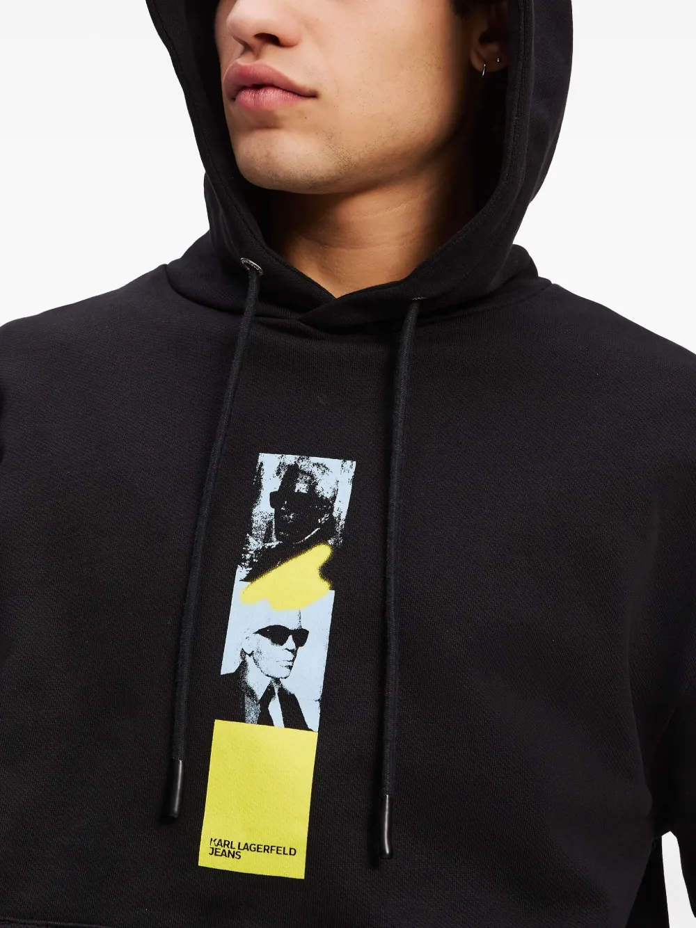 Karl Lagerfeld Jeans Repeated Karl hoodie Zwart