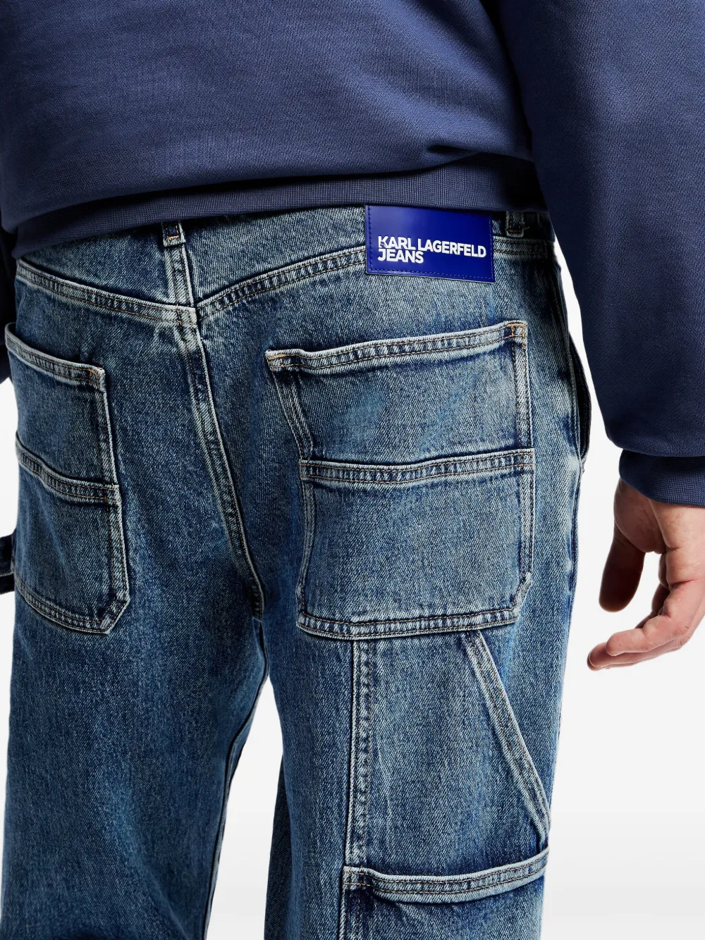 Karl Lagerfeld Jeans Straight jeans Blauw