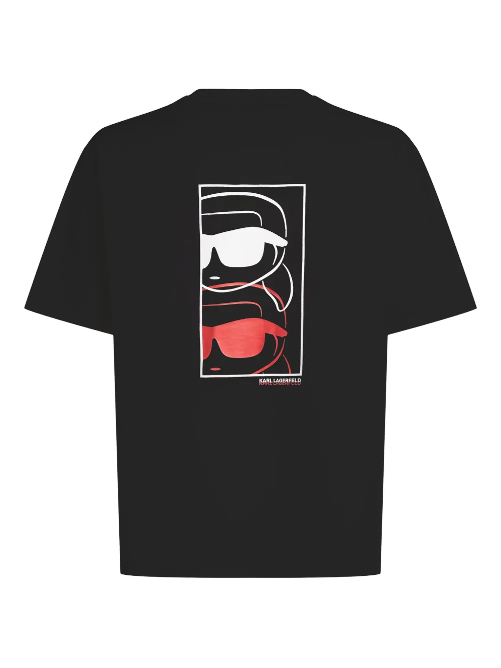 Karl Lagerfeld Ikon Fusion T-shirt - Zwart