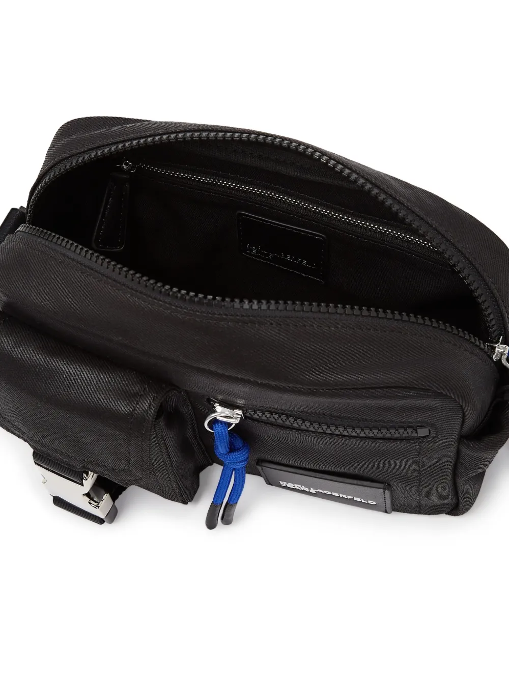 Karl Lagerfeld Jeans Crossbodytas met logoprint Zwart