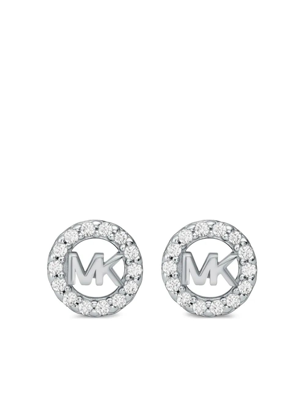 Michael Kors クリスタル ピアス - シルバートーン Michael Kors クリスタル ピアス - シルバートーン