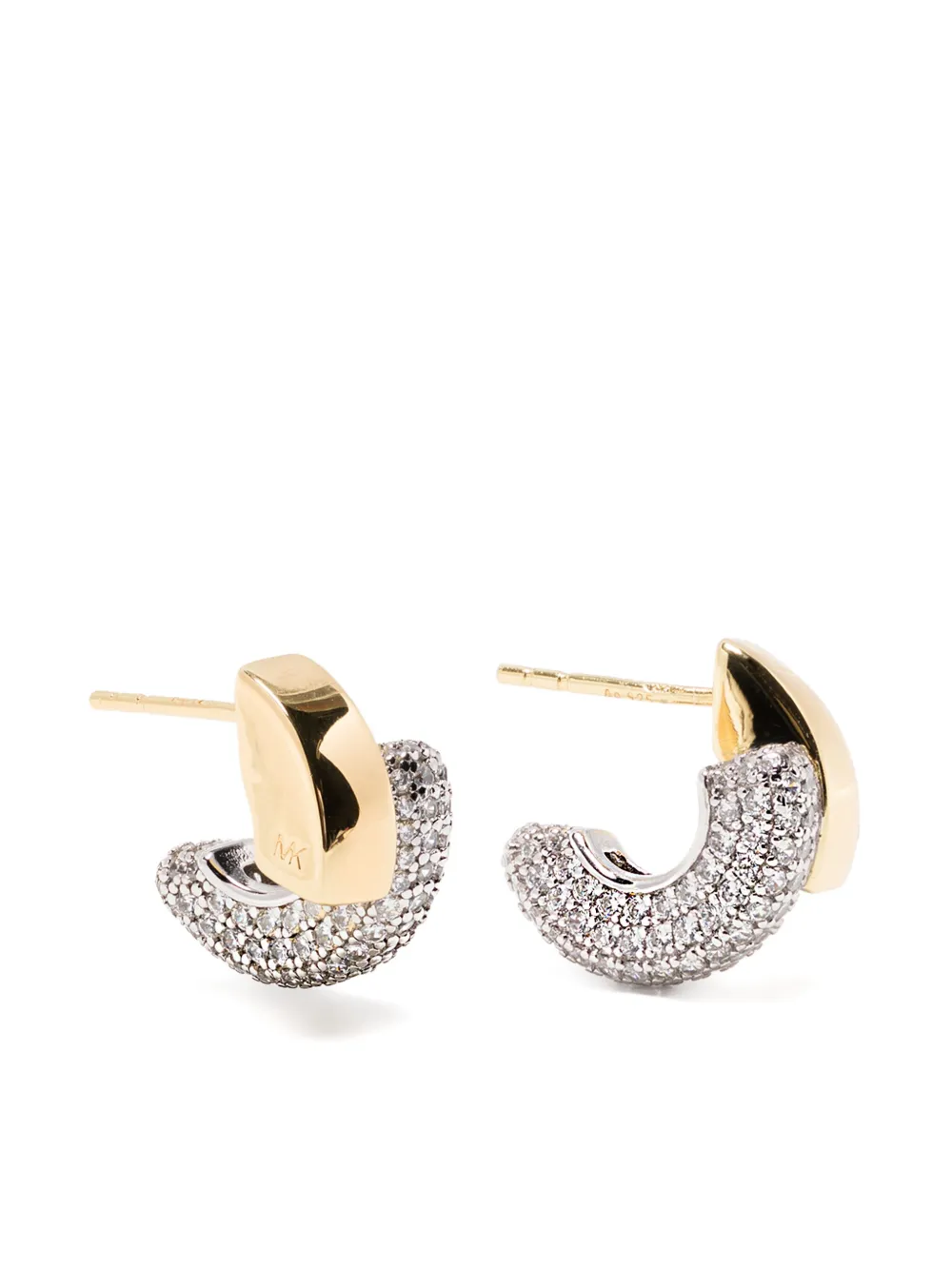Michael Kors Huggle ピアス - シルバートーン Michael Kors Huggle ピアス - シルバートーン